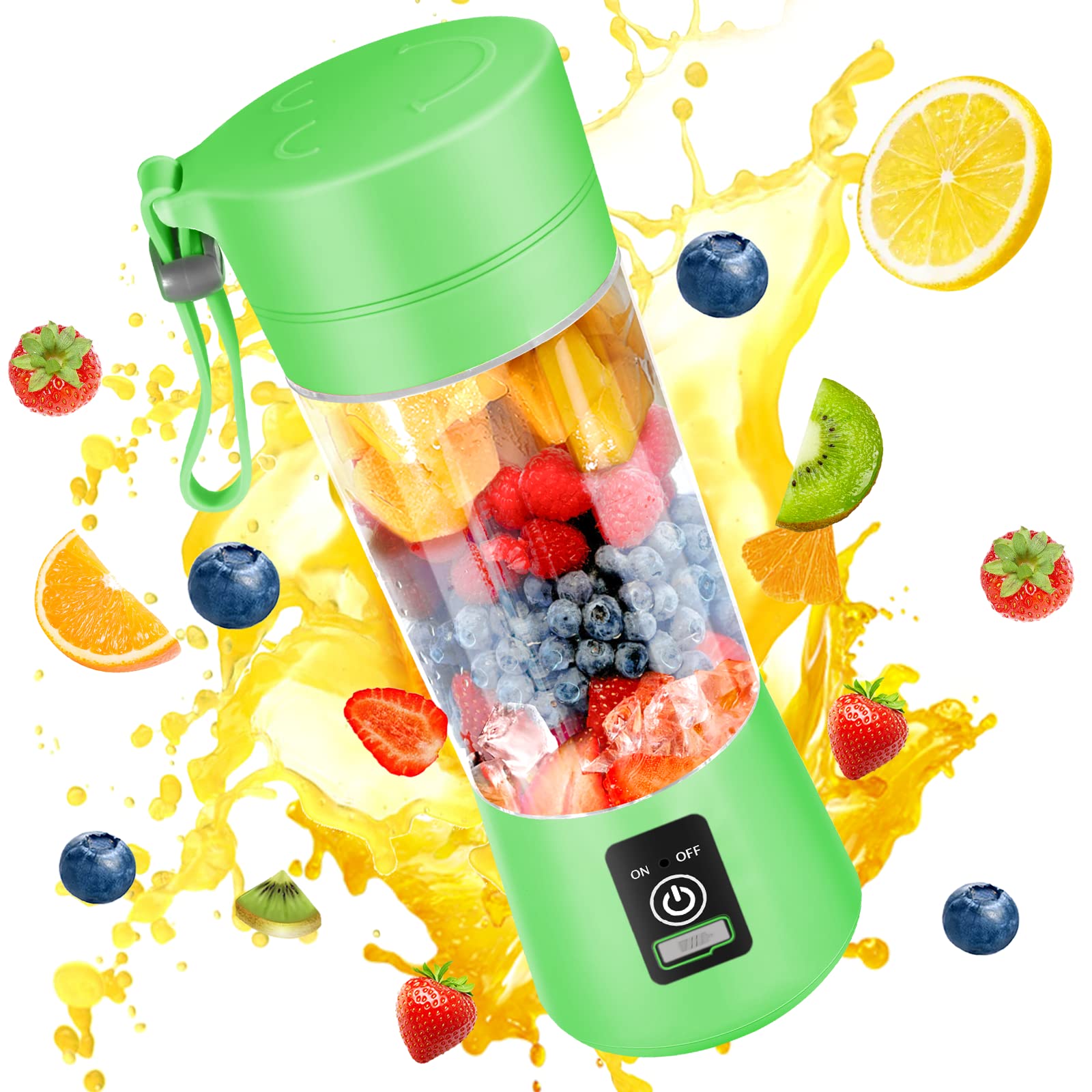 Portable Blender Usb Rechargeable - Mini presse-agrumes électrique Portable 380ml, mélangeur
