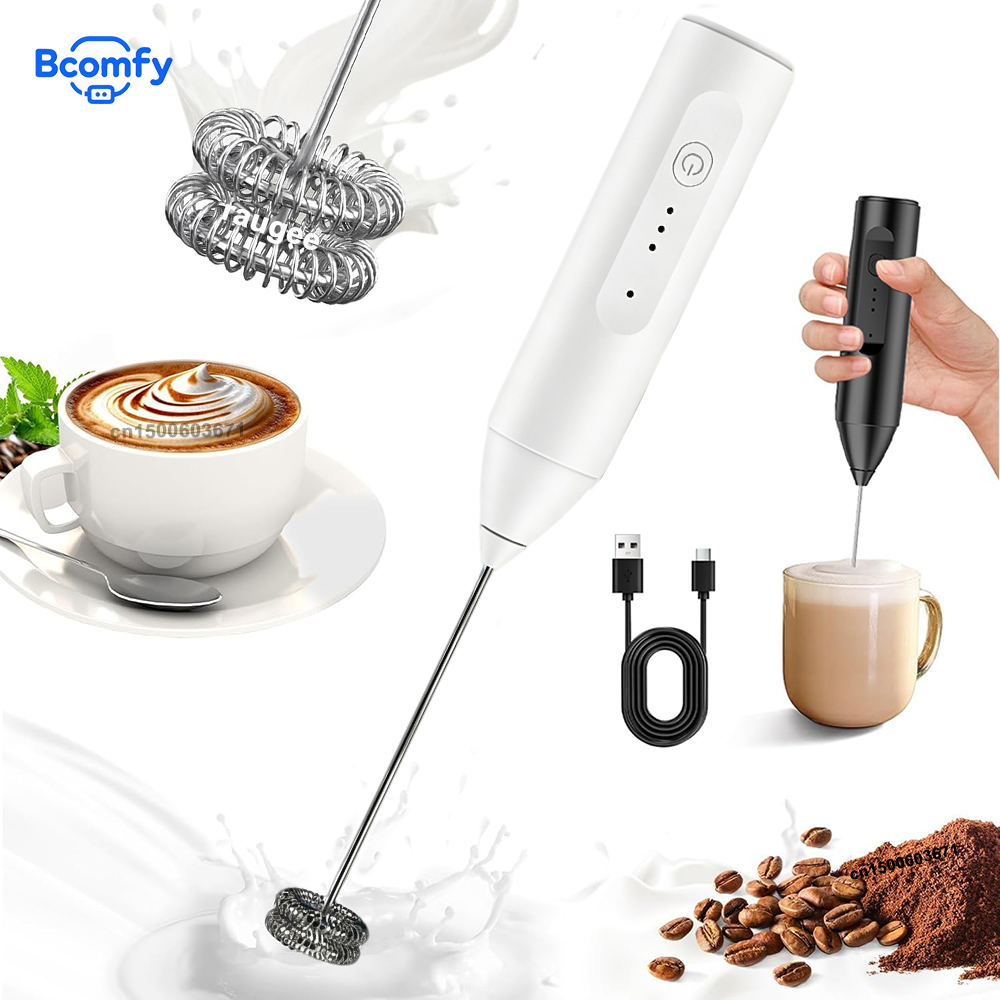 Electric Milk Frother Handheld - Mousseur à lait électrique portatif, batteur