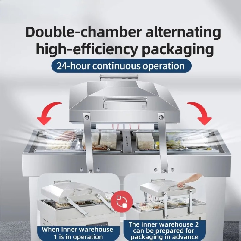 Machine sous vide à double cha - Food Vacuum Sealer Machine avis et prix