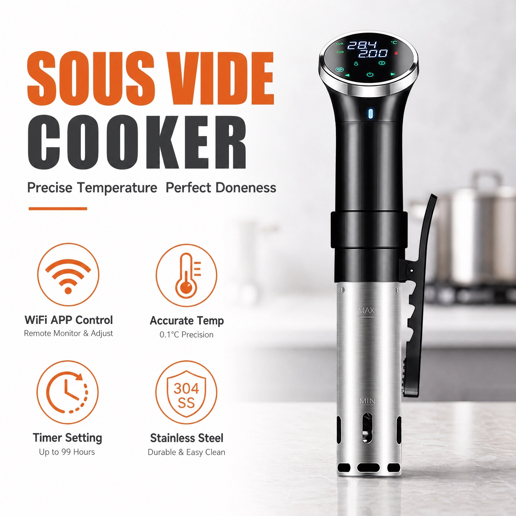 Cuisinière Sous Vide WiFi Numé - Digital Sous Vide Precision Cooker avis et prix