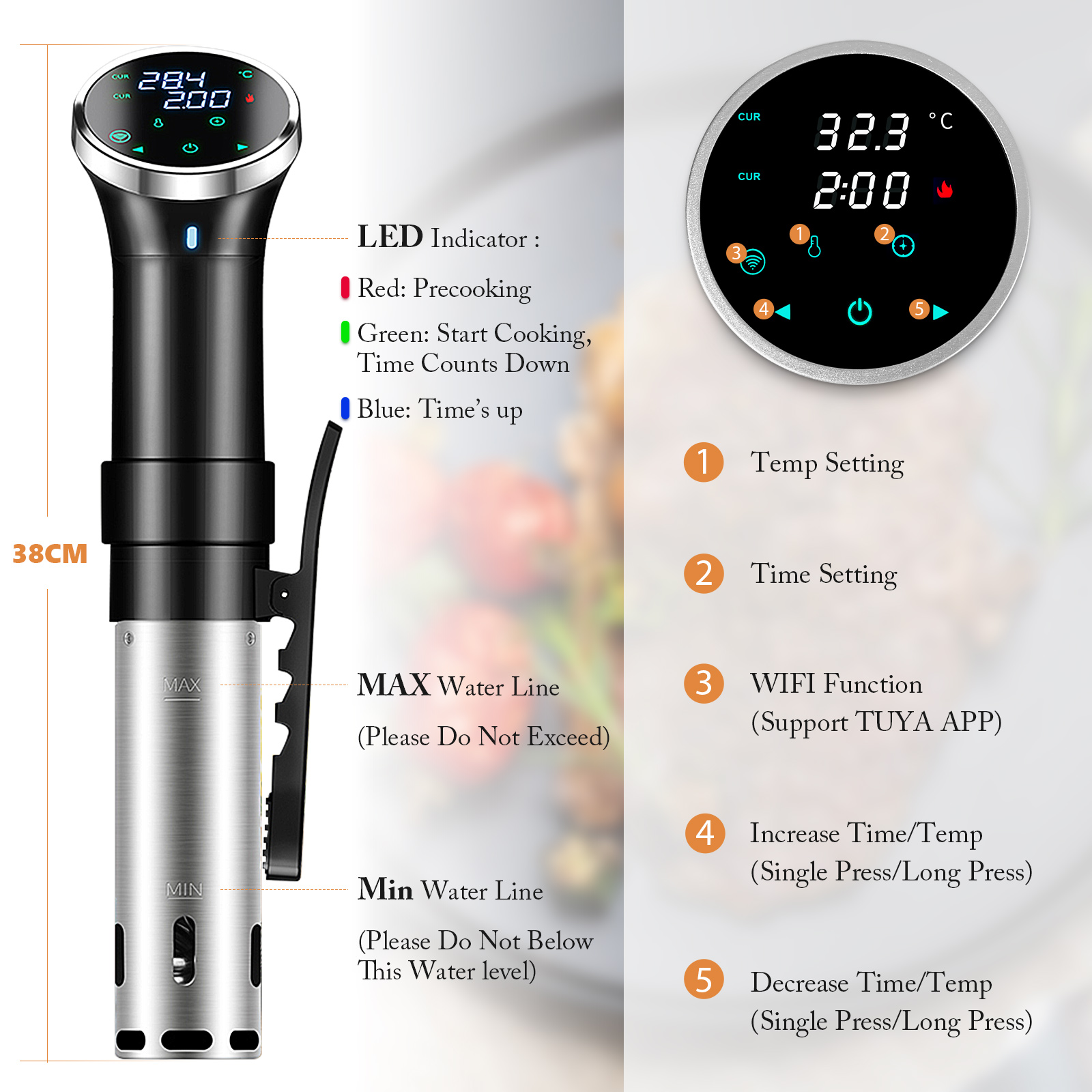 Cuisinière Sous Vide WiFi Numé - Digital Sous Vide Precision Cooker avis et prix